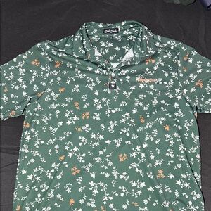 Bad BirdieGreen Floral Men's Shirt